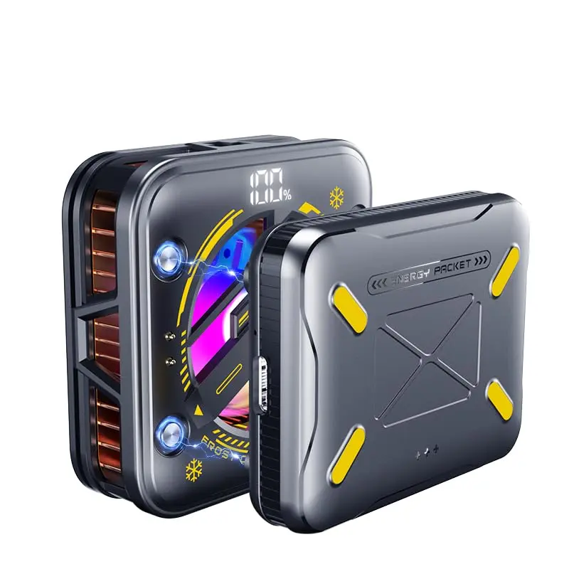 Phone Cooler with ,Rechargeable  Cooling Fan for /iPad,Phone Cooling Case Radiator Heatsink with RGB LED for  MagSafe Series//Android