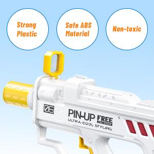 EFFUN Continuous-Fire Electric Water Gun, 300 ml capacity, 275–315-inch range, LED effects, and rechargeable design-Dual modes for children and adults, durable and sturdy, perfect as a party gift
