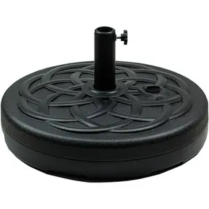 Water Filled 55LB Patio Umbrella Base Heavy Duty Round Patio Umbrella Base Stand for Outdoor
