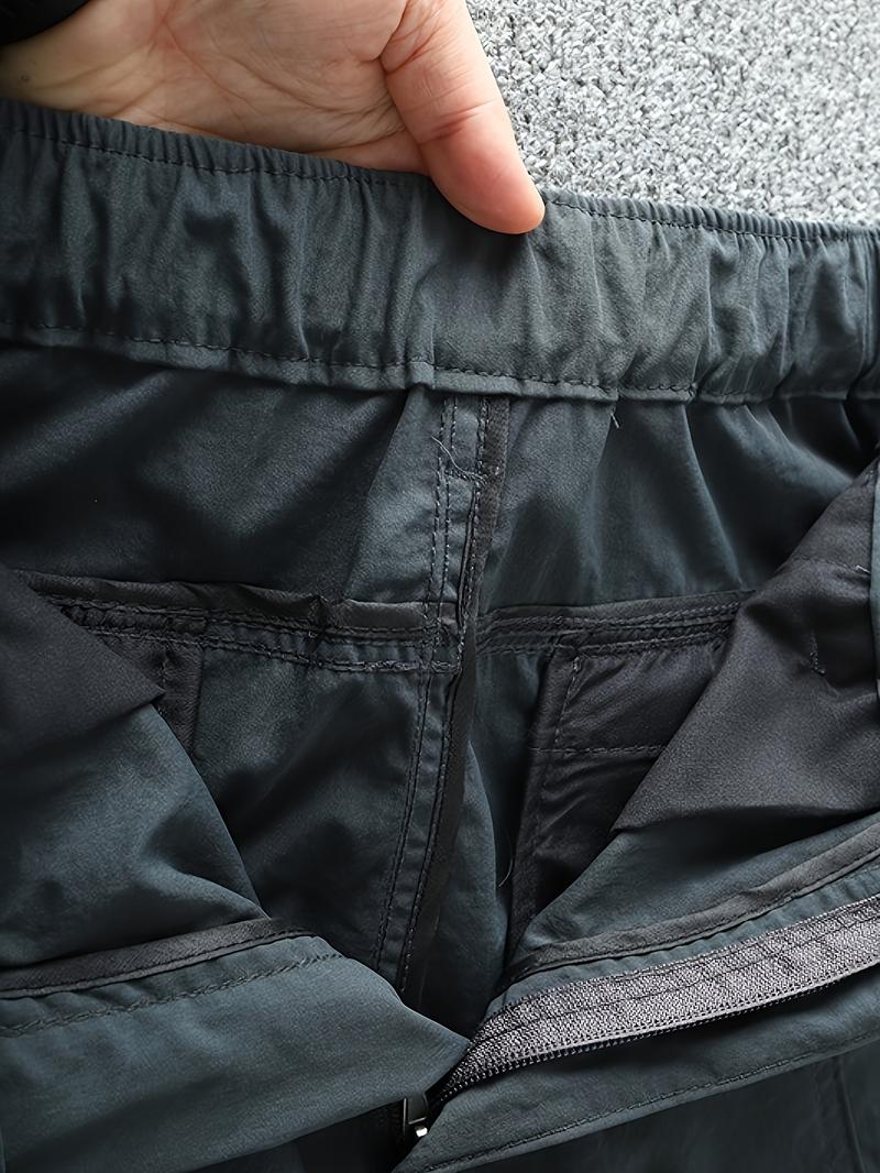 Four Seasons Thin, Multi-Pocket, Free Belt (Selected by the Knowledge), 180g/ ㎡   Polyester, Hiking & Outdoor Recreation Apparel |   Versatile Pants for Casual Attire |   Comfortable & Durable |   Ideal for Running, Camping, Fishing & Training