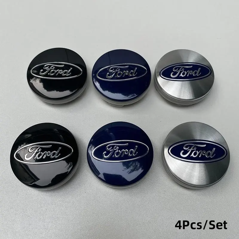 4Pcs Original Car Wheel Center Hub Cap Cover, Car Accessories, Automotive, For Ford Mustang Focus Ranger Explorer Fiesta Expedition Mondeo Escape Fusion Kuga Figo EDGE KA S-MAX Galaxy Bronco Ecosport Maverick PUMA Tourneo F150 F350 F250 C-MAX Escort