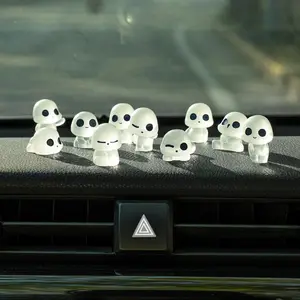Rislobx Luminous Alien Car Dashboard Decor, 10PCS Resin Car Dash Decorations, Alien Car Ornament Rearview Mirror Car Accessories Home Office