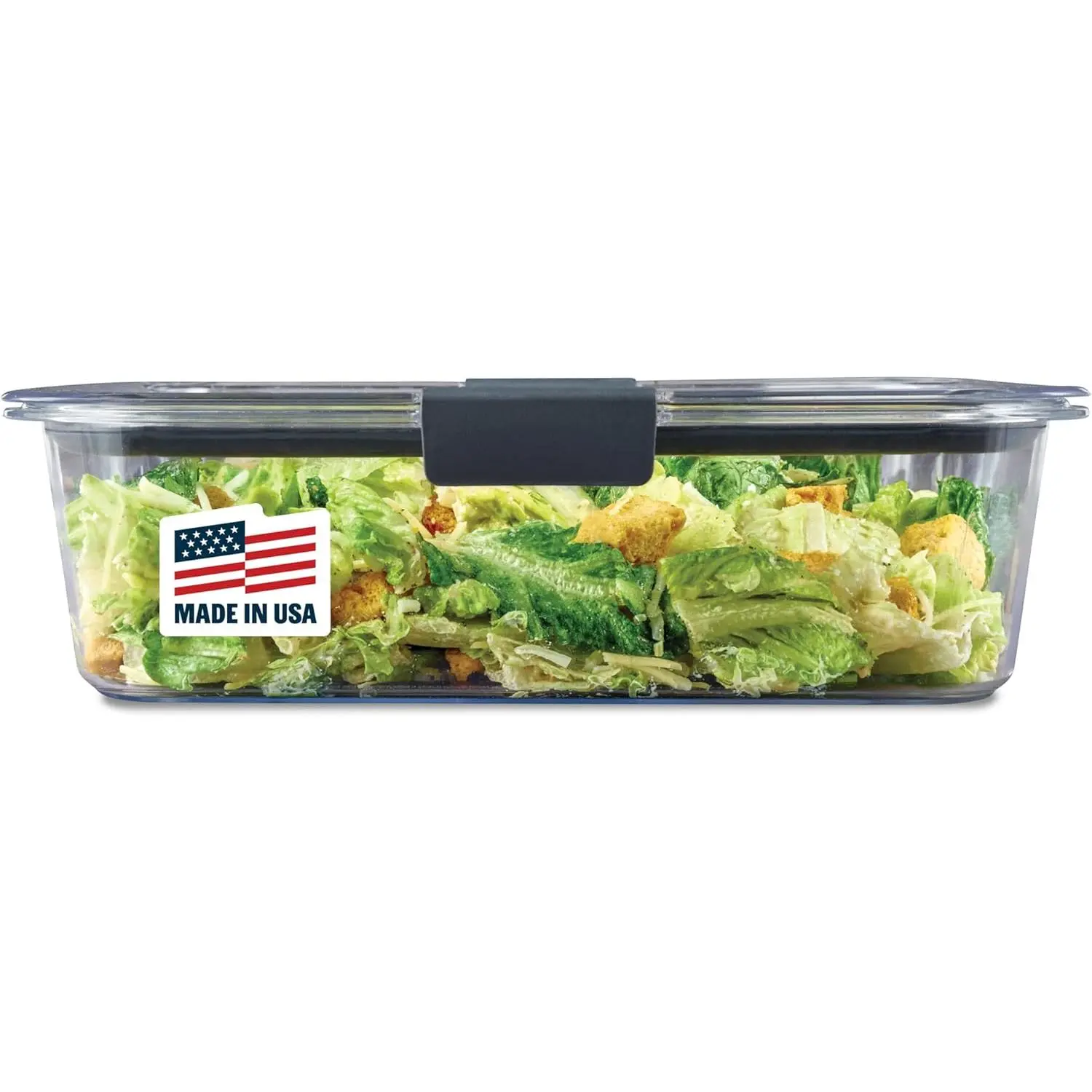 Rubbermaid Brilliance Large Food Storage Container, 9.6 Cup, BPA-Free, Leak-Proof, Clear