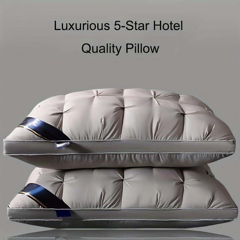 Luxury 5-Star Hotel High-Quality Pillow • Designed for Deep Sleep • Durable High Pillow Core for All Seasons • Hypoallergenic Polyester Cover • Machine Washable • Perfect for Bedrooms, RVs & More