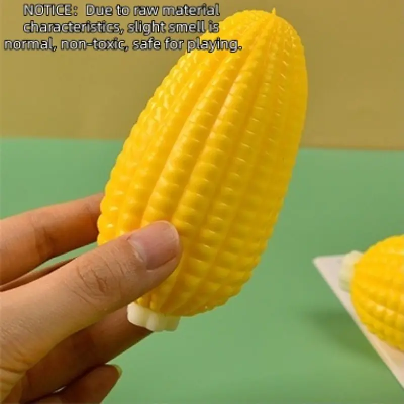 Creative Squeeze Toy Mimic Corn Tpr Soft Stress Relief Corn Pull Toy, 1/2pcs Pressure Release Fun Gift for Kids & Adults