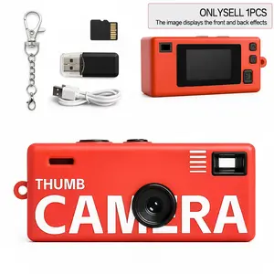 Mini Keychain Digital Camera, Compact Portable Camera with Multiple Filters, Includes SD Card and Reader, Perfect Gift Option