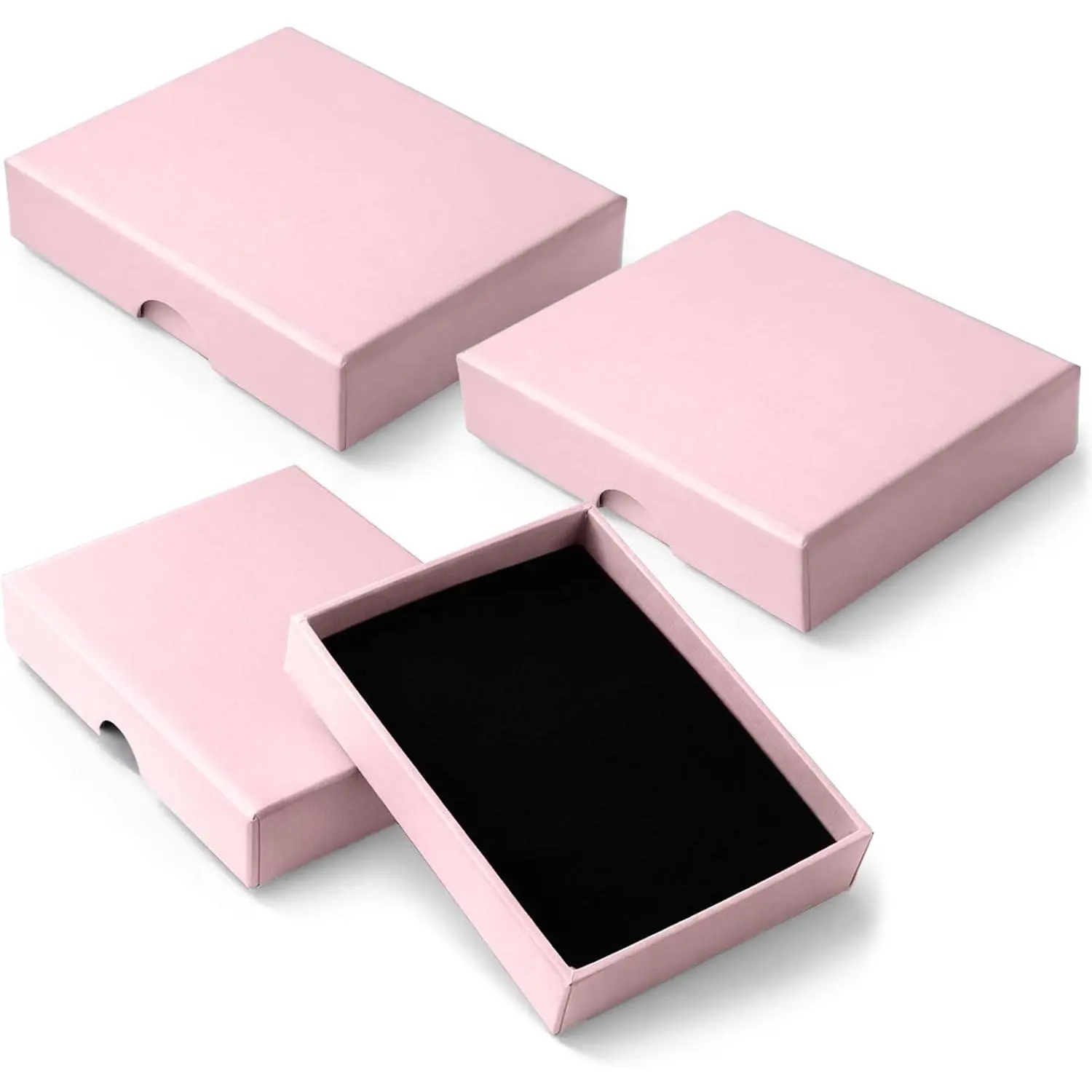 3 Pack Square  Boxes,   Necklace Box for   | Bracelet Earring Necklace  Box for Small Pendant Storage Case