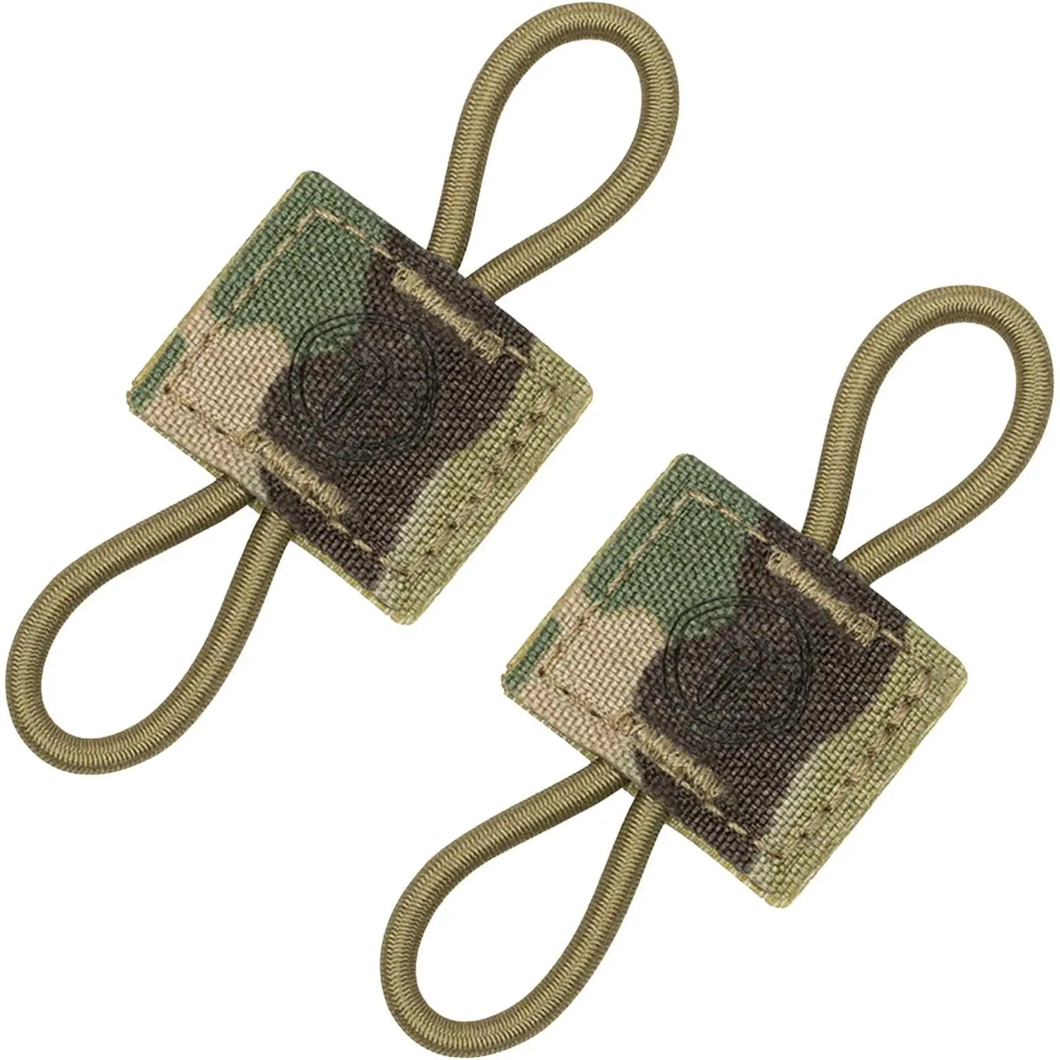 2PCS 500D Nylon MOLLE Webbing Elastic Binding Retainers for Camping MOLLE Backpacks, Fix Glow Sticks, Cables & Small Things
