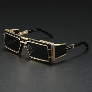 Men's Sunglasses - New Futuristic Tech Fashion, Luxury Runway Style, UV400 Protection Edgy Sports Eyewear