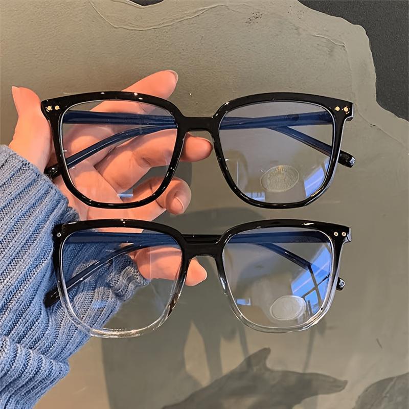 Blue Light Blocking Fashion Glasses for Adults - Oval Plastic Elegant Non-Prescription Protective Eyewear, Statement Frame Glasses to Decrease Eye Fatigue, Ideal for Computer/Gaming Use (1pc Fashion Accessory)