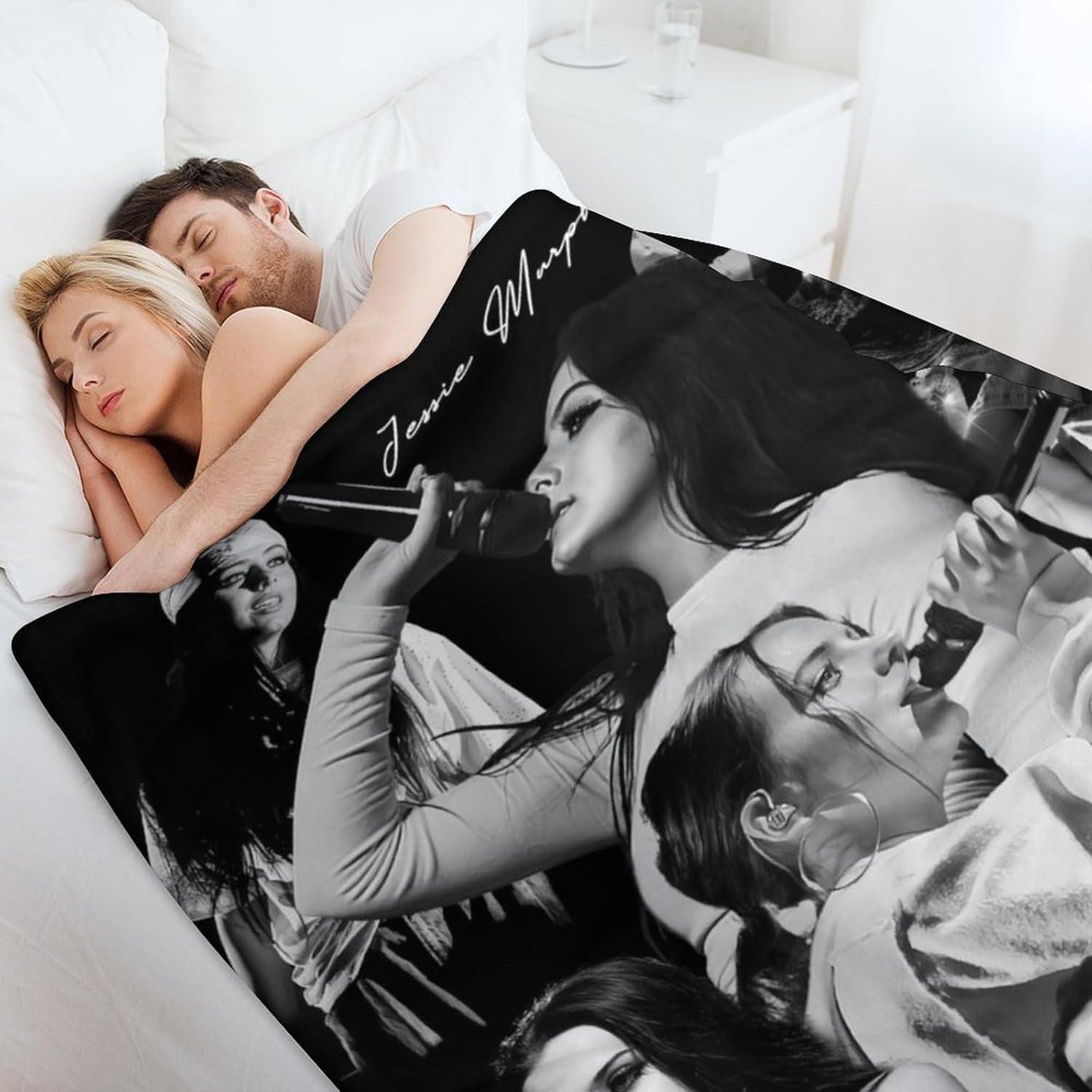 Jessie Murph Music Blanket Soft Cozy Leisure Warm Bed Blanket for Couch & Bedroom, Flannel & Fleece Throw Blankets, Trendy, Aesthetic, Cool, Ideal Gift for Music Fans & Pop Lovers, Birthday, Holiday