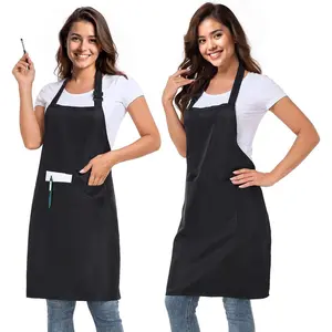 2 Pack adjustable apron with 2 pockets for men and women,  and oil Resistant