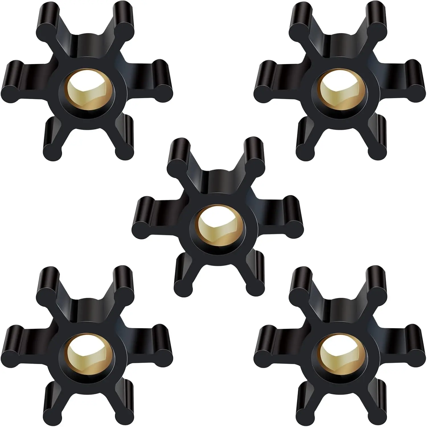 5 Pack Utility Pump Impeller Compatible with PAS-30 and PDS-30 | Water Pump Impeller for Utility Water Transfer Pumps