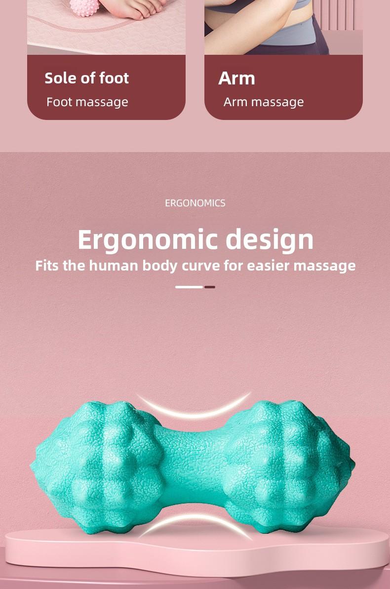 Fascia Ball for Foot Massage & Yoga Fitness TPE Dual Ball Design for Lumbar and Back Muscle Relaxation in Smoky Purple Roland Purple Starry Gray Immersive Black