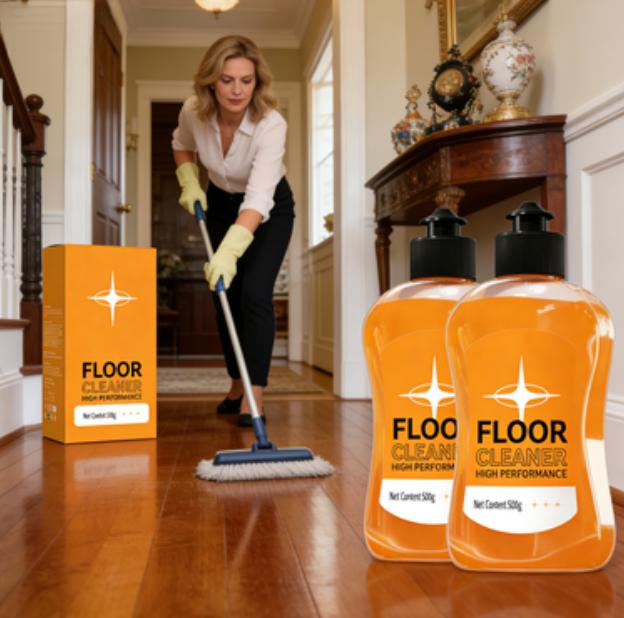 Floor Cleaner, Decontamination, Descaling & Brightening, For Tile & Wood Floors, Powerful Stain Removal, Household Essential Cleaning Solution
