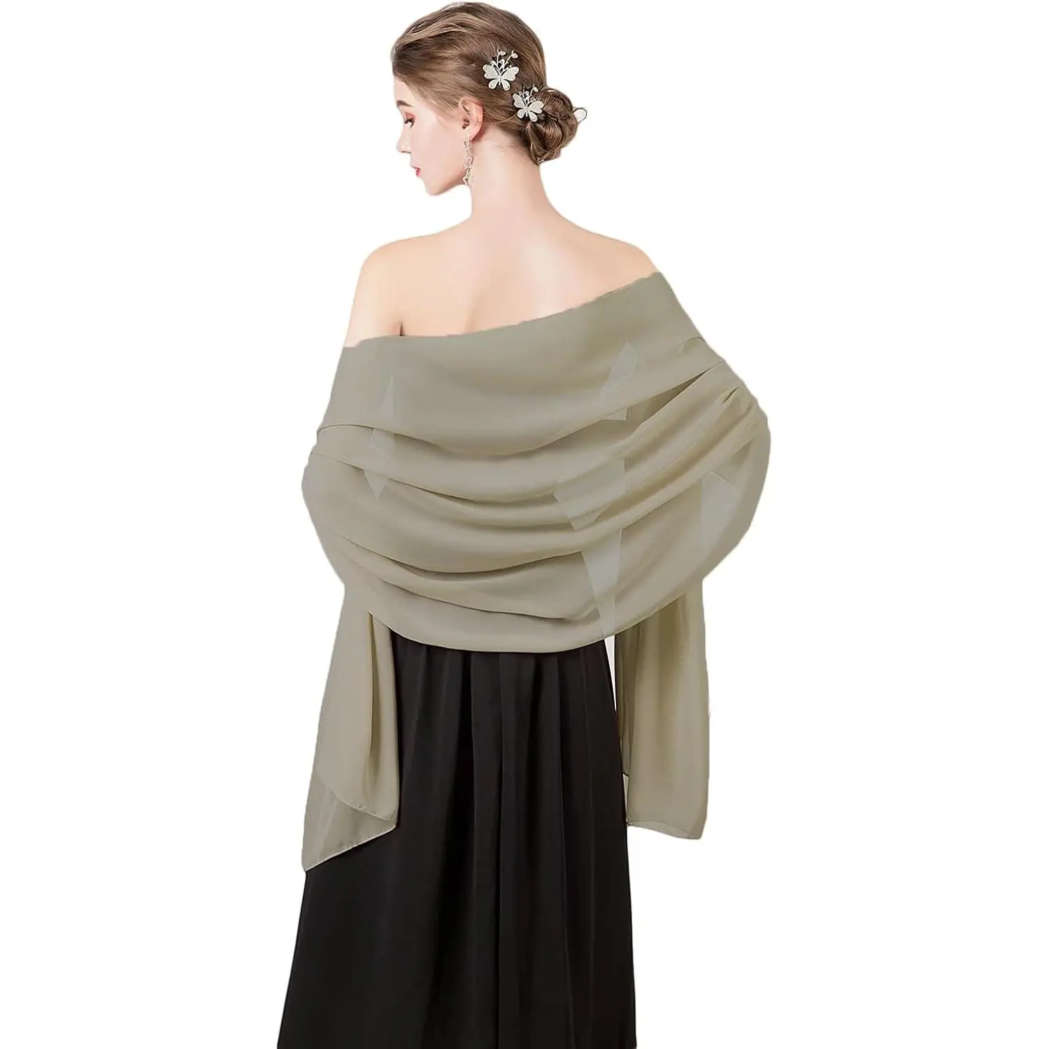 Shawl and Wrap for Evening Dresses Wedding Sheer Scarfs Women Scarve | Chiffon Shawl,Sheer Shawls and Wraps Bridal Scarve for Women, Dresses  Cover Up Formal Acessories,Silky Long Shawls