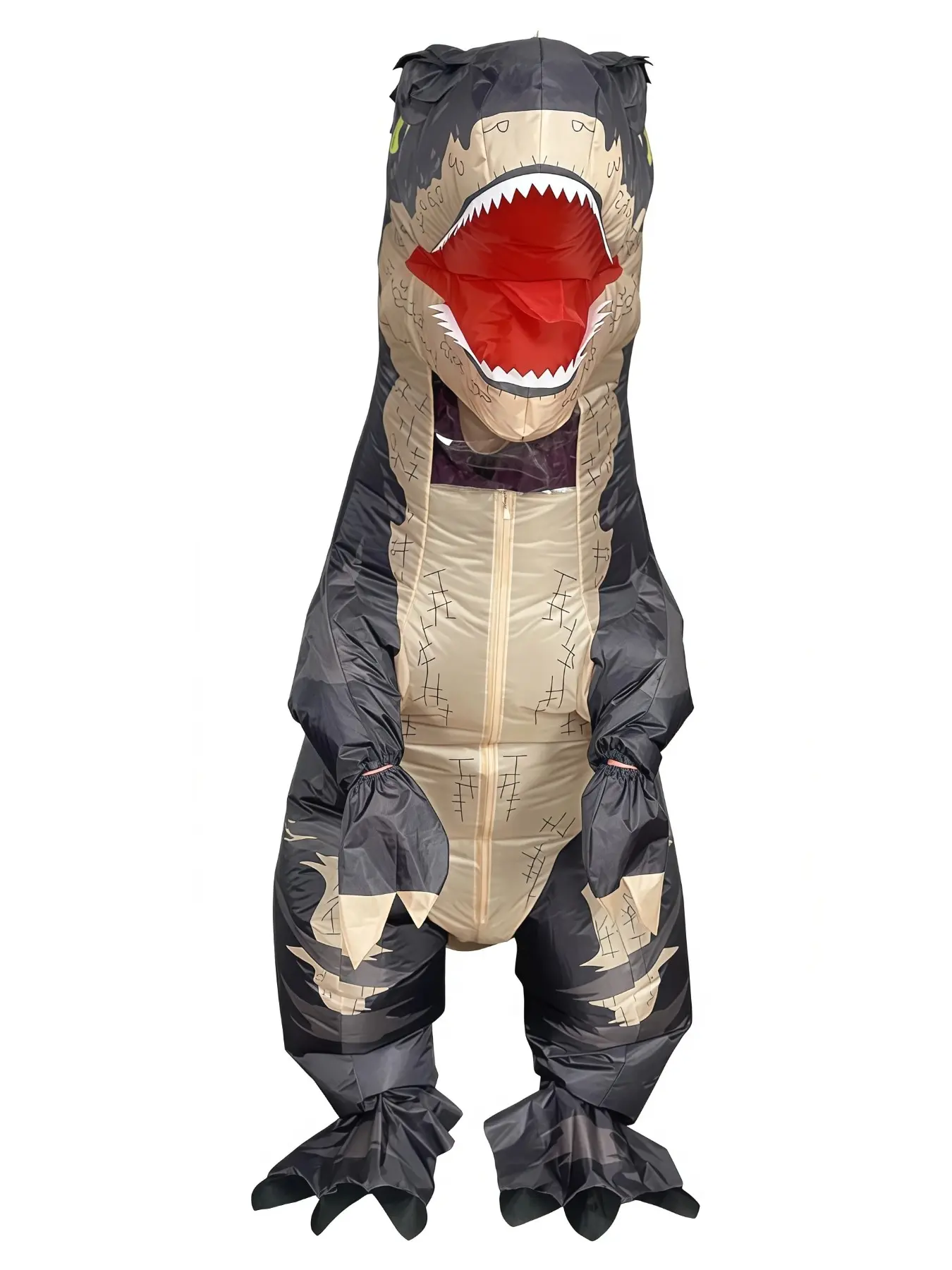 Adult Standing Back Spine Dragon Inflatable Polyester Suit, Funny Dinosaur Costume for Holiday Party, Christmas, Stage Performance Props