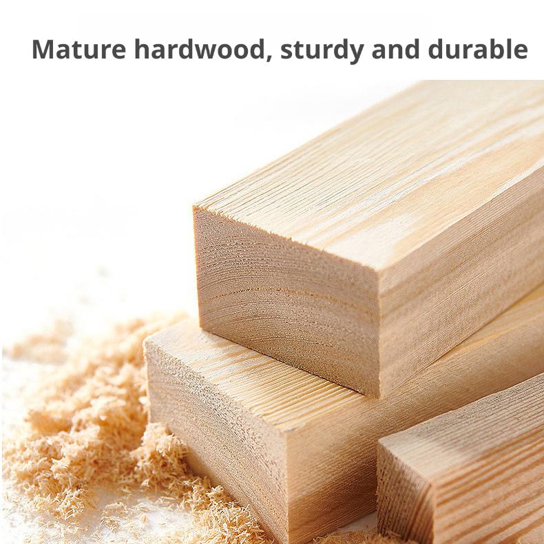 Wooden Wall Mounted Storage Rack No Drilling Required