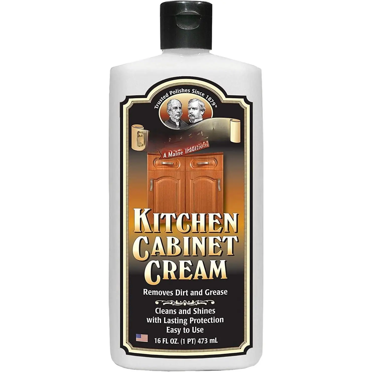 and  Kitchen Cabinet Cream- Cleaner- Remover 16 oz (1) |  degreaser that restores and protects cabinets naturally