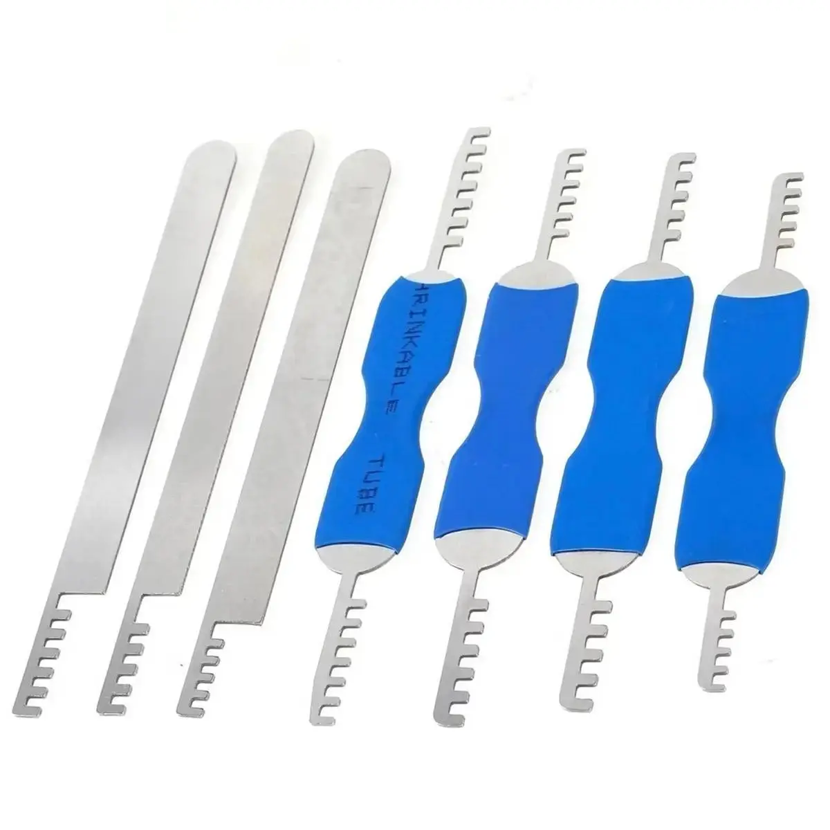 7-Piece Comb-Style Manual Quick Tool Set, Stainless Steel Multi-Functional Repair Tools, Comb Tool Kit for Various Applications