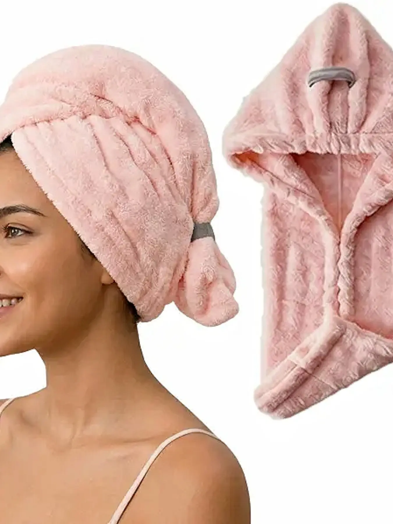 Microfiber Hair Towel Wrap, Plopping Towel Curly Hair, Upgraded Thick Ultra Absorbent, Quick-Dry Breathable, for Long Thick Curly Hair, Large Size, Essential Hair Care, Quick Drying Towel, Absorbent Thickened Towels