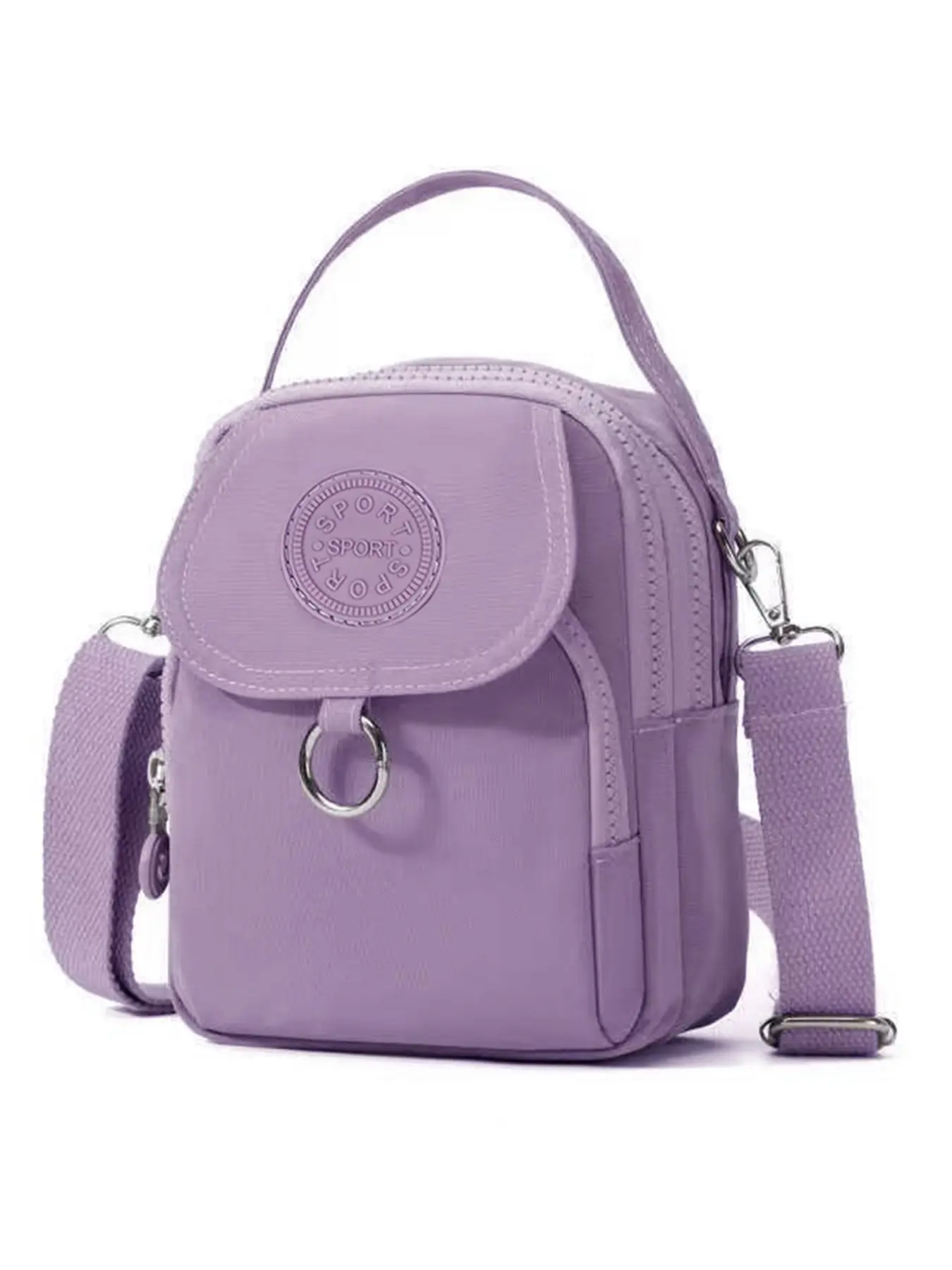 This simple, multi-functional nylon handbag can be worn Adjustable Crossbody, over the shoulder, or carried by hand. It's a stylish and casual women's bag perfect for everyday outings.