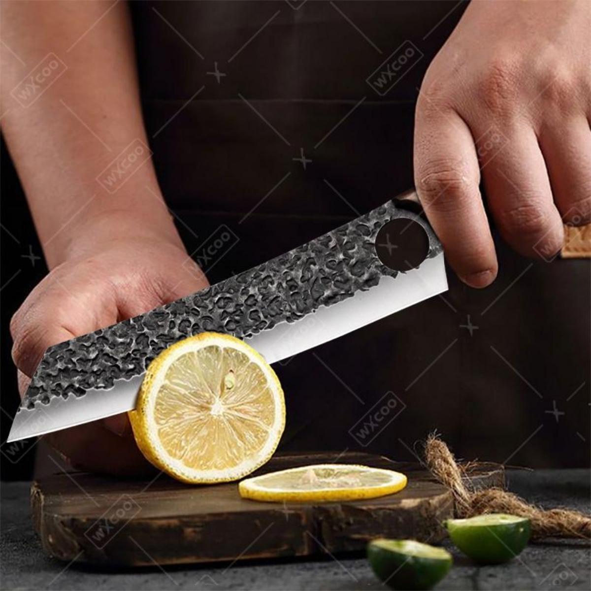 1 PC Multipurpose Knife Household Cooking Tool Handmade Forged Knife Kitchen Vegetable Cutter Professional Utility Butcher Cutting Paring Meat Cleaver