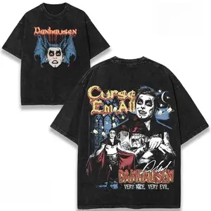 Danhausen Vintage Washed Graphic T Shirt Unisex Iconic Wrestling Print Premium Cotton Classic Fan Apparel Oversized Short Sleeve Crewneck Retro Streetwear Casual Hip Hop Y2K Aesthetic Daily Fashion Top