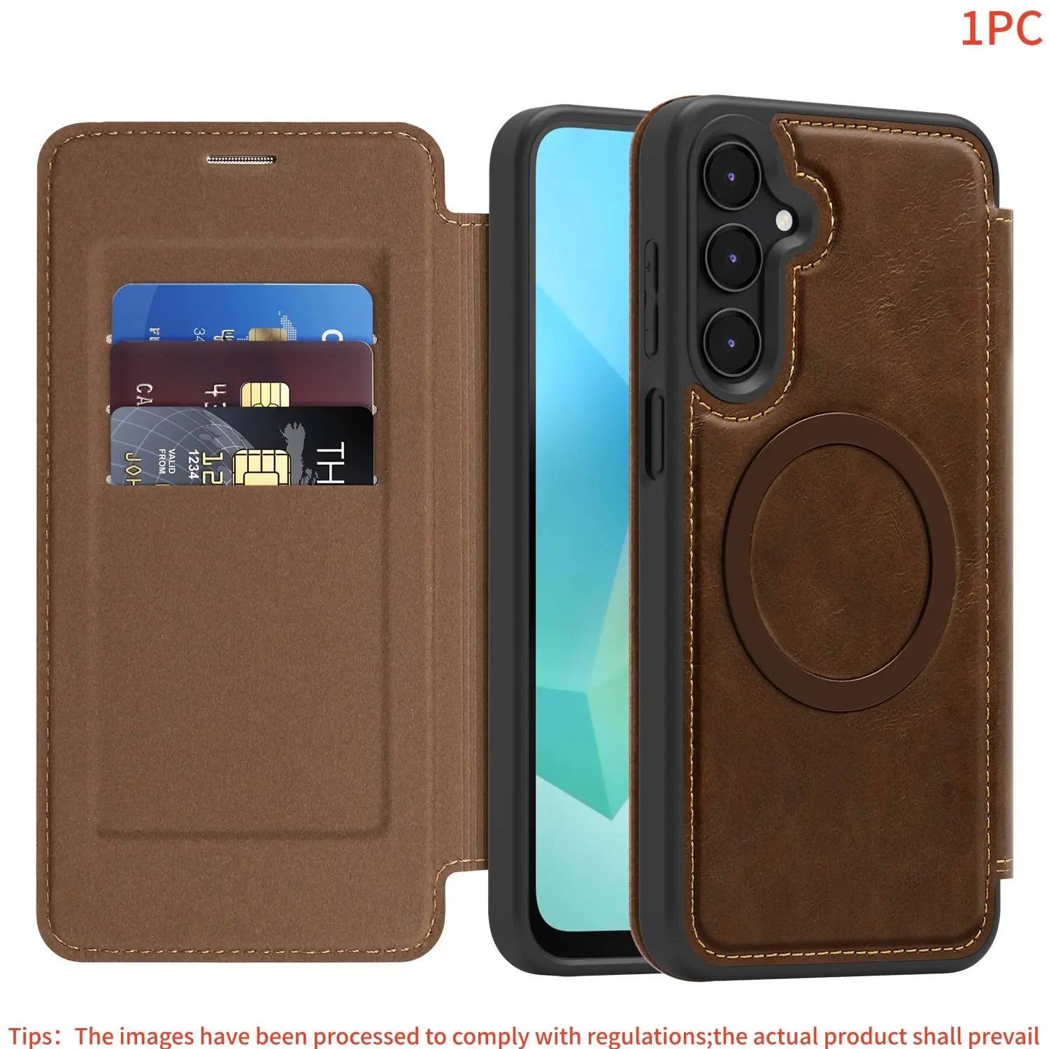 New For Samsung Galaxy A17/a16/a15/a26/a27/a35/a36/a37/a55/a56/a57 Wallet Case, Card Holder, Stand Slot, Wireless Charging, Magnetic Flip Cover, Durable Shell