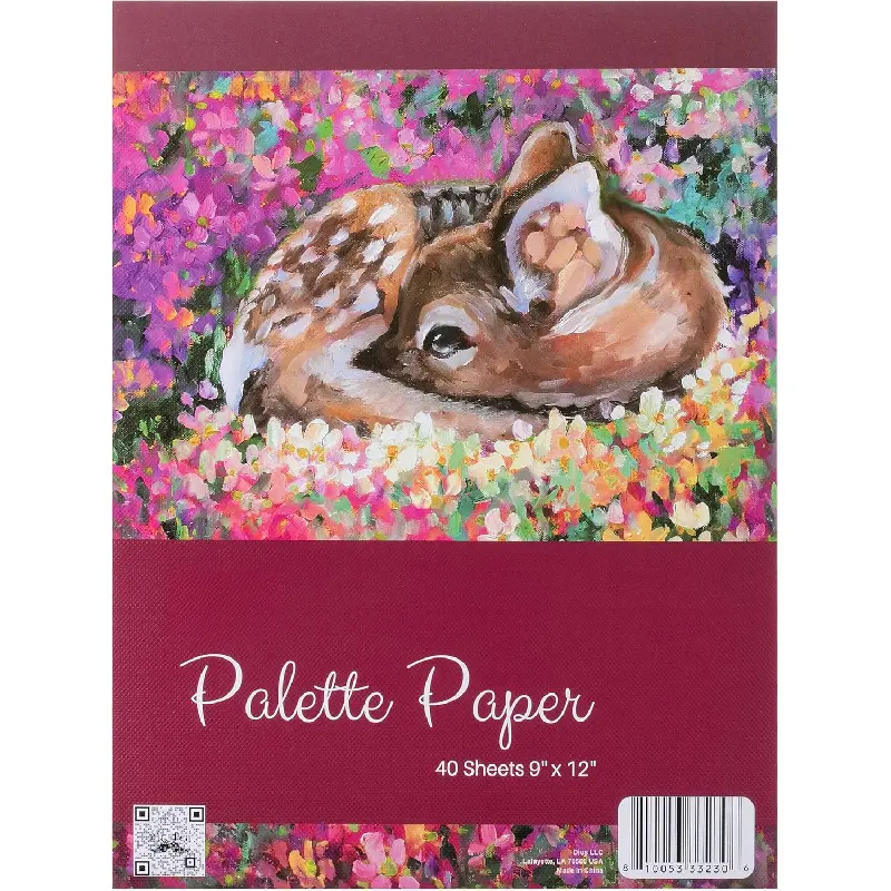 Disposable Paint Palette Paper Paint Pad, 9"x12", 40 Sheets, Acrylic Paint Paper, Suitable for Watercolor, Gouache, Acrylic and Oil Paints, Tear-Off Palette Sheets for Painting