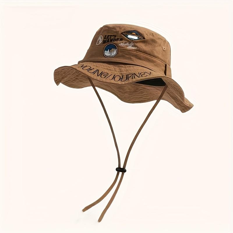 [Adjustable Bucket Hat] Lightweight Breathable Adjustable Embroidered Bucket Hat |       Sun Protection Outdoor Hat for Women |       Perfect for Camping, Hiking, and Fishing Adventures