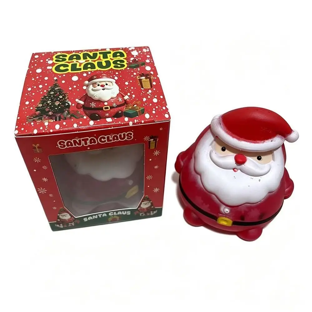 Santa Claus Malt Sugar Stress Relief Toy, Slow Rebound Squishy Fun Gift Box, Cute and Funny Christmas Present for Kids and Adults