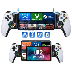 BEBONCOOL MC50 Telescopic Controller for Phone & Switch – Hall Effect Joysticks & Triggers (Zero Drift), Ergonomic Grip, Compatible with iOS/Android, Switch/OLED/Switch 2, and PC