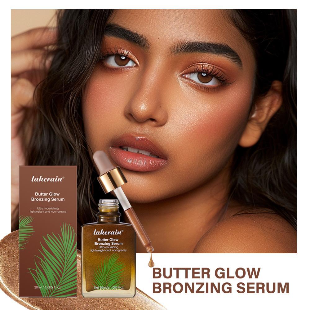 Butter Glow Bronzing Serum, Face Tanning Serum, 1 Box Gentle, Hydrating Nourishing Skincare Bronzing Drops for Radiant, Natural Sunkissed Complexion, Moisturizing Skin Care Product for Women, Moisturize, Bronze, Hydrate, Moisturizer, Moisturizing Formula