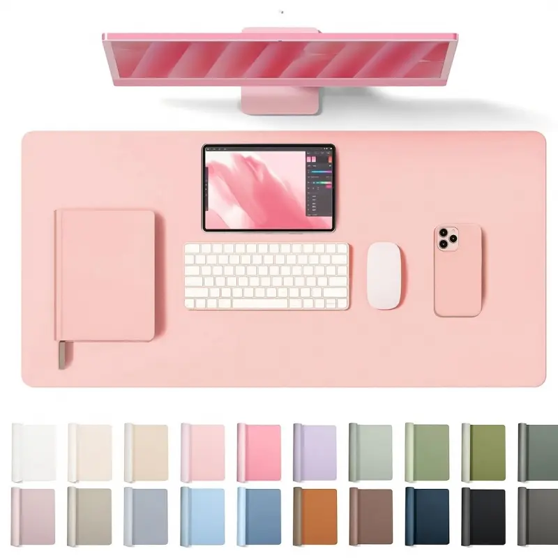 Large High-End Computer Laptop Desk Mat, Mouse Pad, Gaming Desk Mat, Durable Multi-Size Office Desk Mat, Solid Color Minimalist, Keyboard Pad, Non-Slip High-Quality, Various Sizes