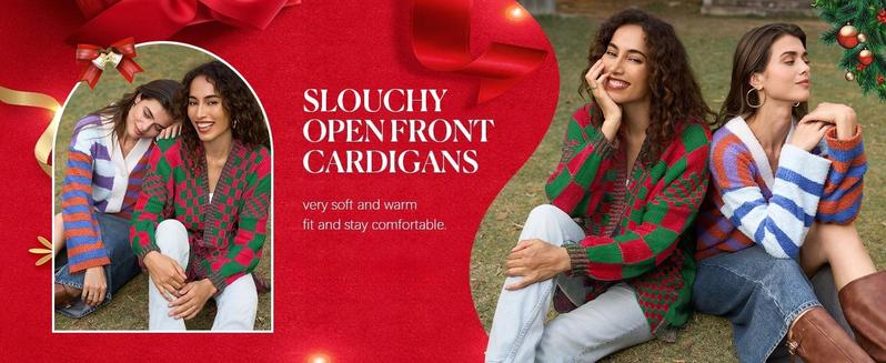 Imily Bela Womens Checkered Sweater Color Block Plaid Cardigans Oversized Long Sleeve Knit Open Front Coats