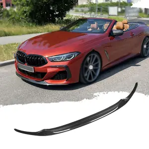 Dry Carbon Fiber Car Front Bumper Lip Spoiler For BMW 8 Series G14 G15 G16 M850i 840i M Sport 2020 UP
