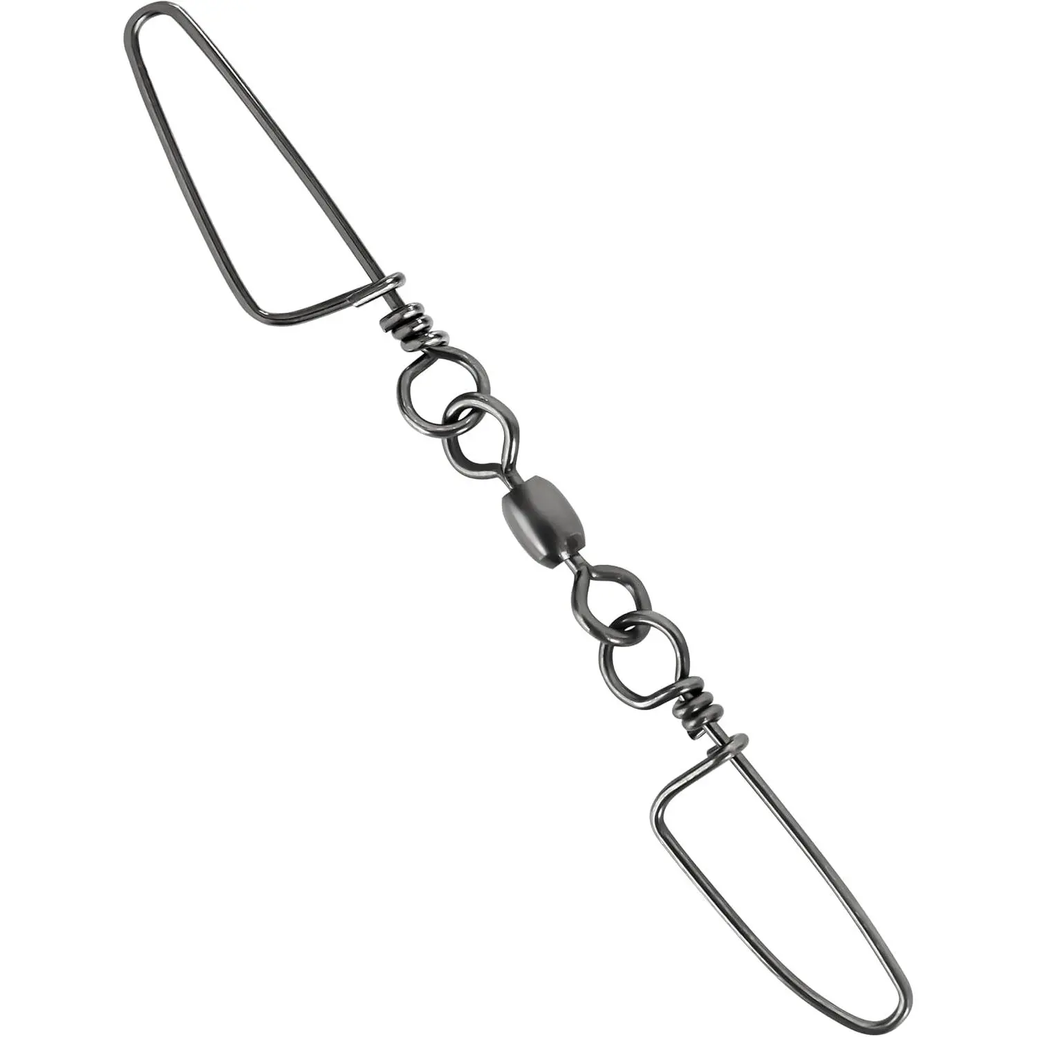 10 count Double Snap Swivels 75lbs, 135lbs, 200lbs, 300lbs Stainless Steel Coastlock Fishing Snap Swivel High Strength Saltwater Fishing Tackle Connector