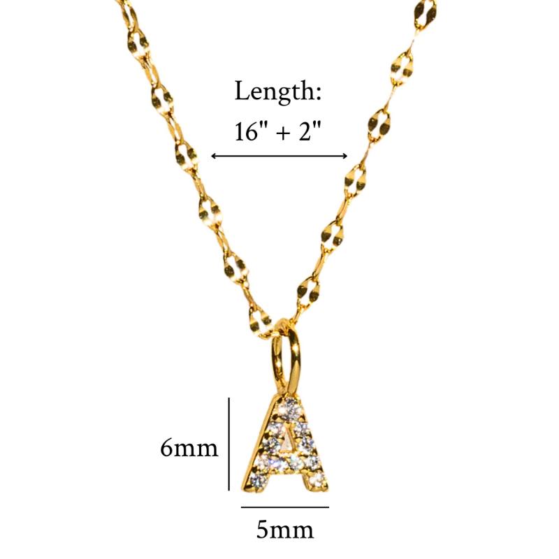 Dainty Pave Letter Necklace by Caitlyn Minimalist - 18K Gold Plated Initial Necklace - Custom Diamond Letter Pendant Necklace with Mirror Chain - Everyday Layering Necklace - Personalized Jewelry - Gift for Her. Dainty Pave Letter Necklace by Caitlyn Minimalist - 18K Gold Plated Initial Necklace - Custom Diamond Letter Pendant Necklace with Mirror Chain - Everyday Layering Necklace - Personalized Jewelry - Gift for Her.