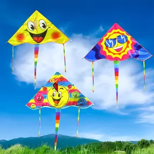 Sunshine Series Kite, with festive patterns and durable fabric, is suitable as a gift for friends and for flying in parks, beaches, and suburban areas