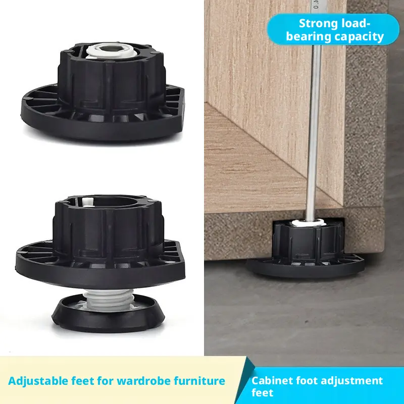 Adjustable load-bearing cabinet legs, support feet, cabinet base feet, wardrobe adjustable feet, adjustable cabinet feet