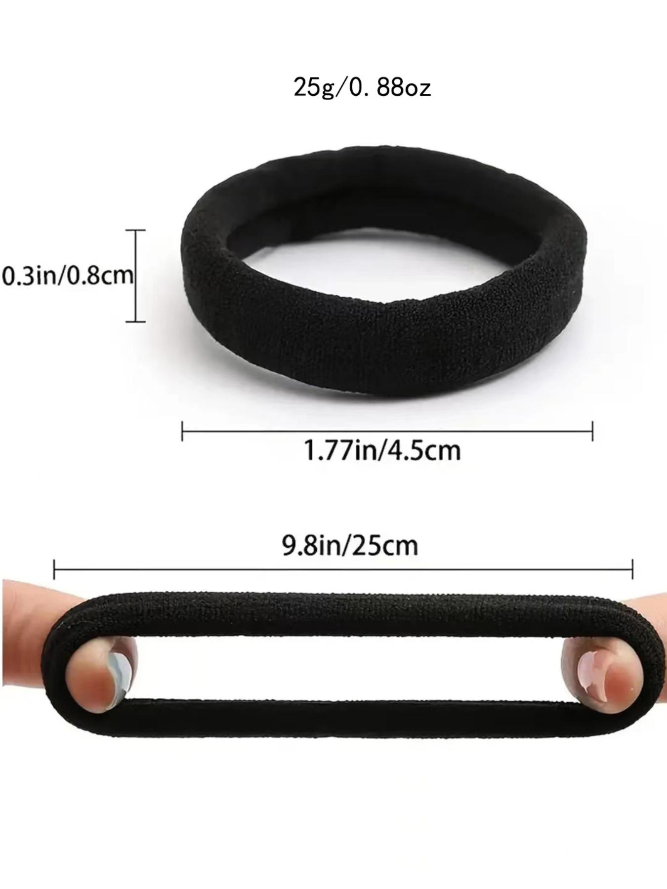 50pcs Solid Color Hair Tie, High Elasticity Hair Tie, Hair Accessories for Women & Girls, Minimalist Headwear Rubber Bands Suitable for Thick Hair Styling, Rubber Bands, Elastic Hair Accessory