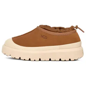UGG Fabric, Suede, and TPU Leather Low-Top Casual Slip-On Shoes for Men and Women in Chestnut Verifiable, with credentials and supporting global authentication