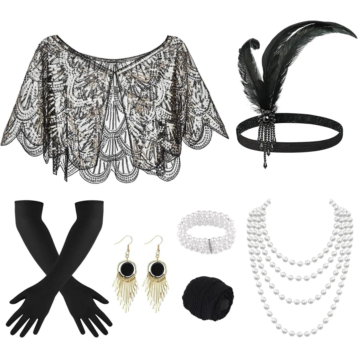 10 count Flapper  Accessories Set