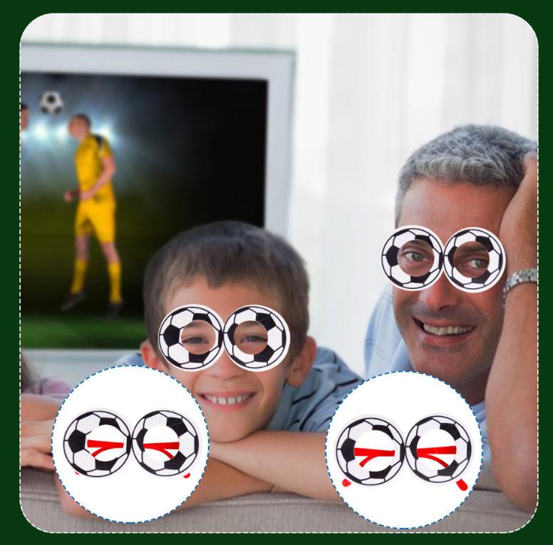 12-Pack Football Glasses Football League Bar Club Party Decoration Props World Cup Fan Supplies