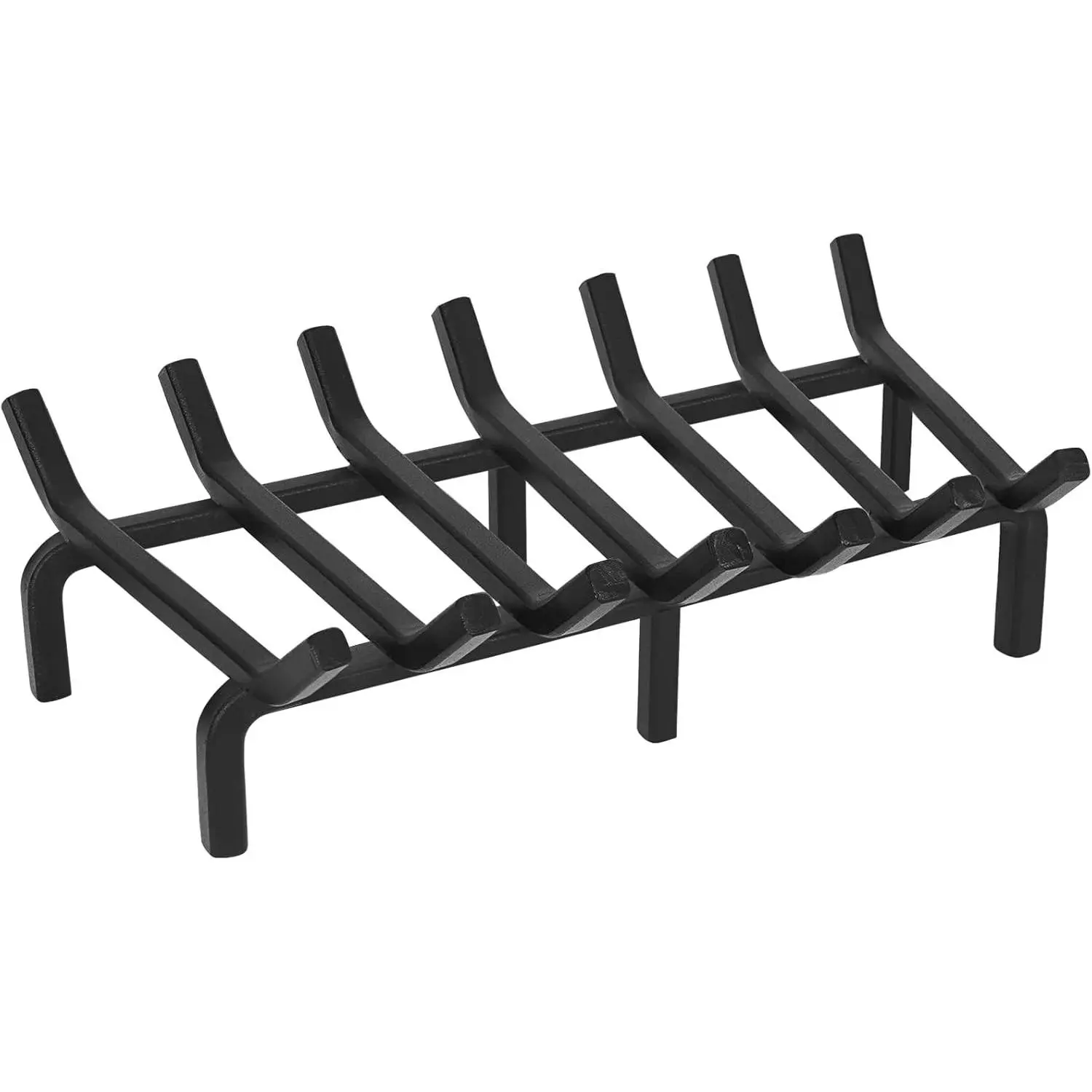 Fireplace Log Grate, Heavy Duty Solid Steel Wood Rack Stove Firewood Holder for Indoor Hearth Outdoor Fire Pit Chimney Hearth Kindling Tool (24 inch)