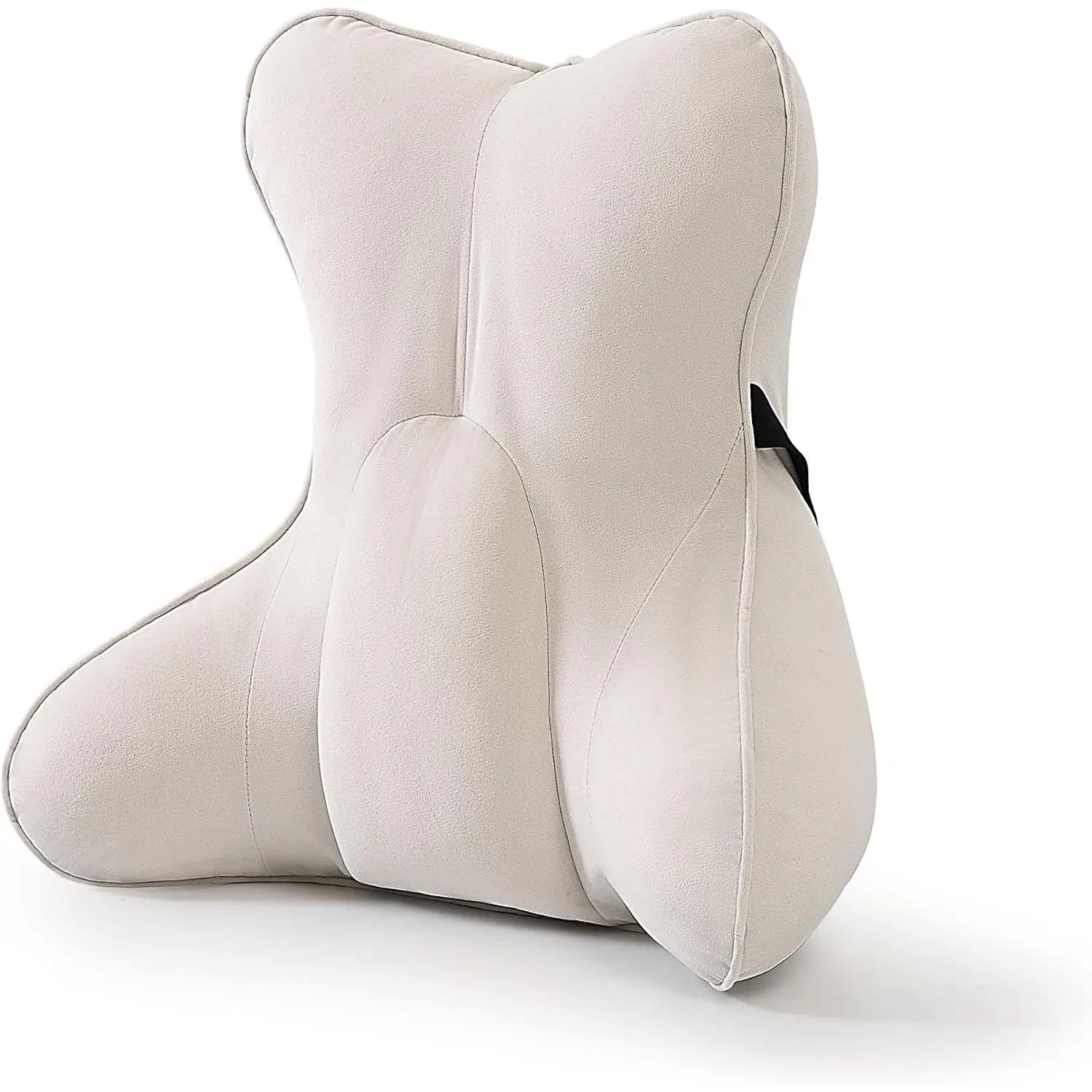 Support Pillow(Pat. Pend) – Multi-Functional   Cushion for Sofa Chair,  Seat & Sofa, Reading Pillow with Firm Multi-Zone Support to  Lower  , Misty White
