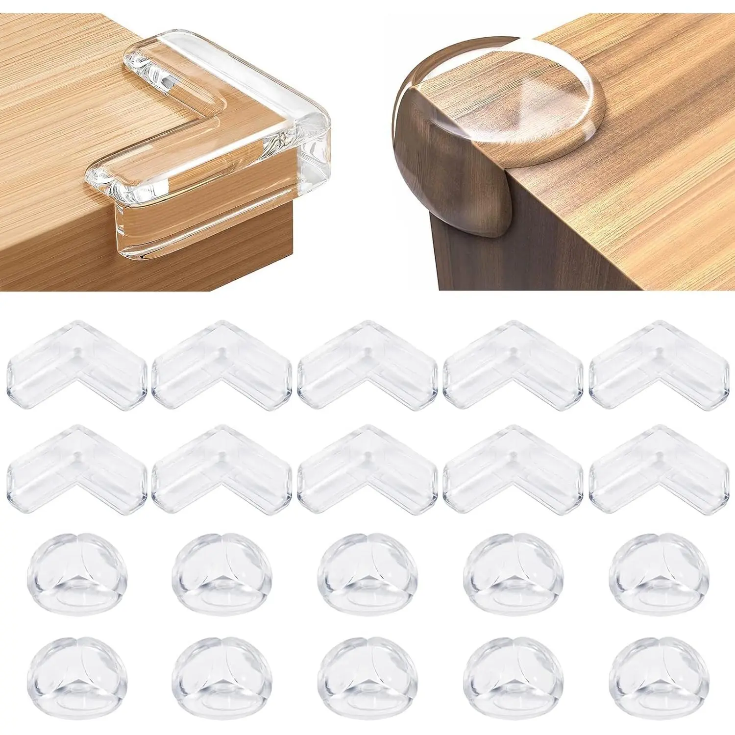 20 Pack Corner Protector Baby, Table Corner Protectors Baby Guards Clear Furniture Corner Protectors Proof Covers Baby Safety