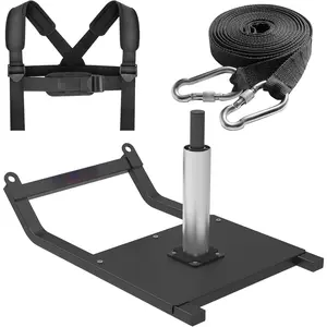 Weight Sled, Workout Sled, Fitness Strength Training Sled for Athletic Exercise and Speed Improvement, Suitable for 1" and 2" Weight Plates