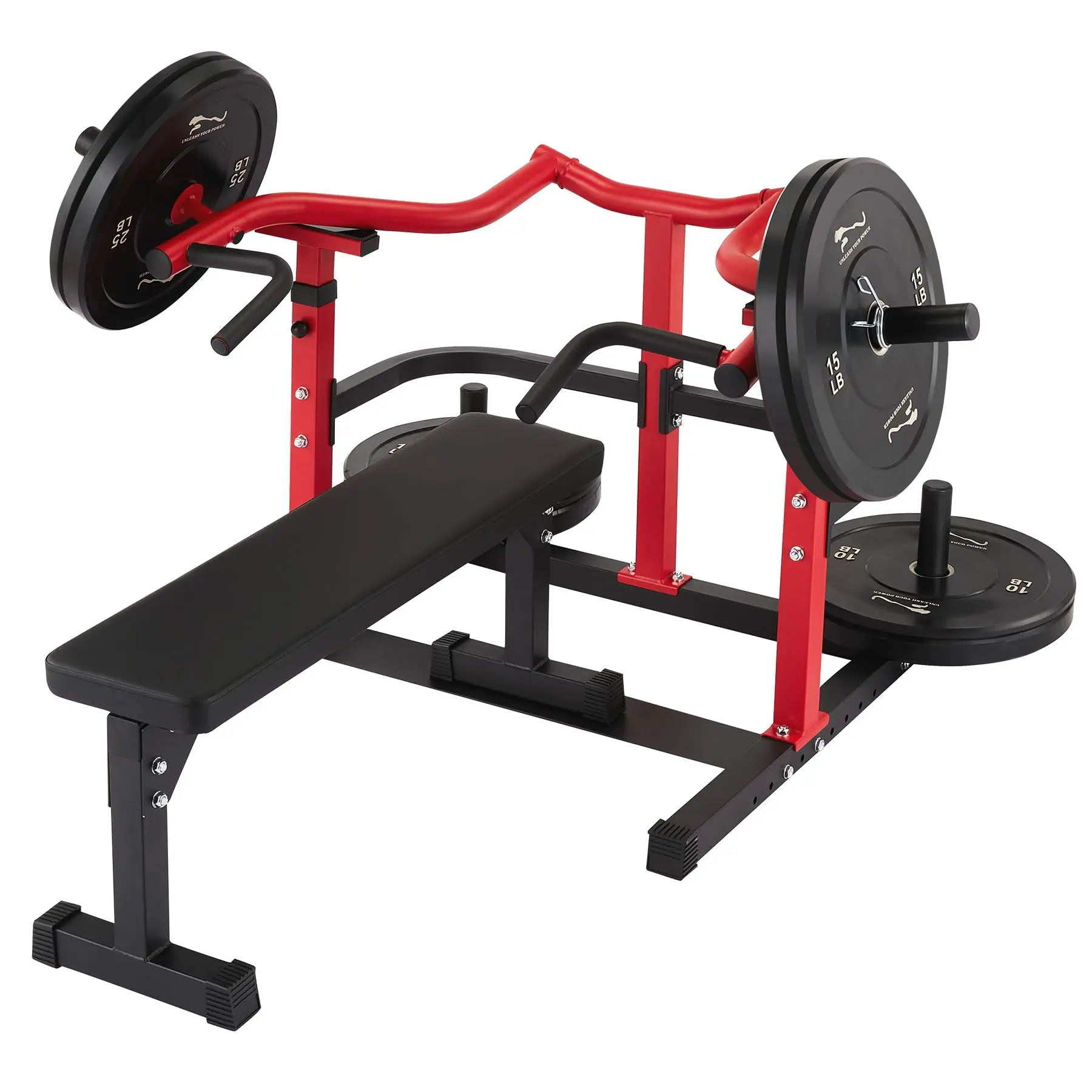 1250LB Capacity Dual Independent Press Arms Chest Machine, 4-Way Adjustable Arms, Heavy-Duty Stable Frame, for Shoulder Press, Home Gym Strength Training with Gym-Quality Results & Balanced Muscle Development